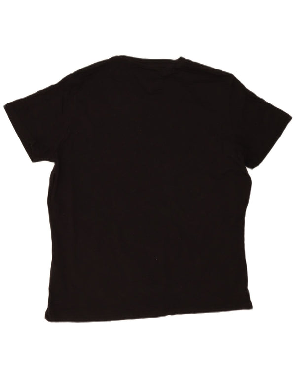 Tommy Hilfiger Мужская футболка с рисунком Top XL Черный хлопок