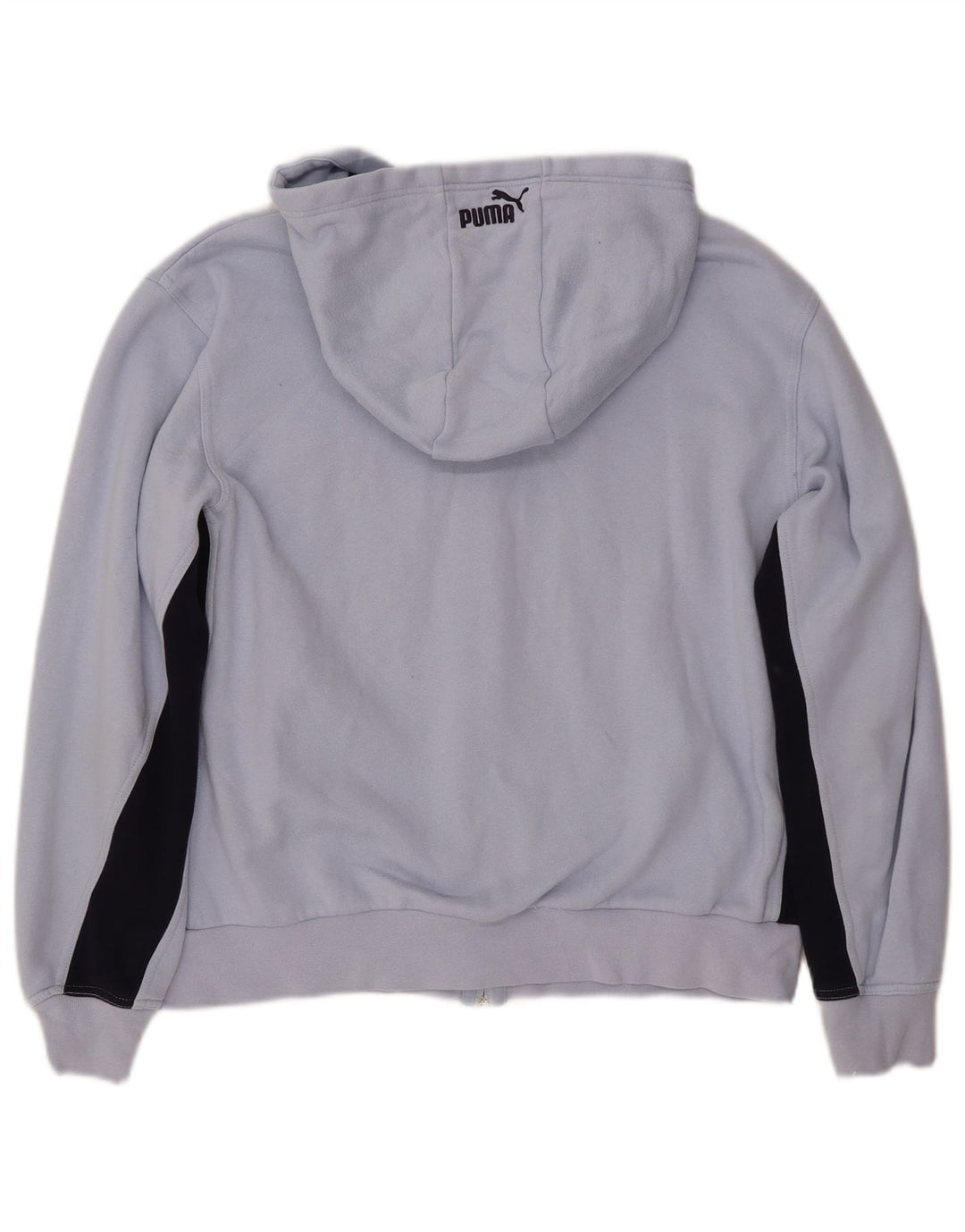 Женский джемпер с капюшоном PUMA UK 14, средний синий, хлопок с цветными блоками