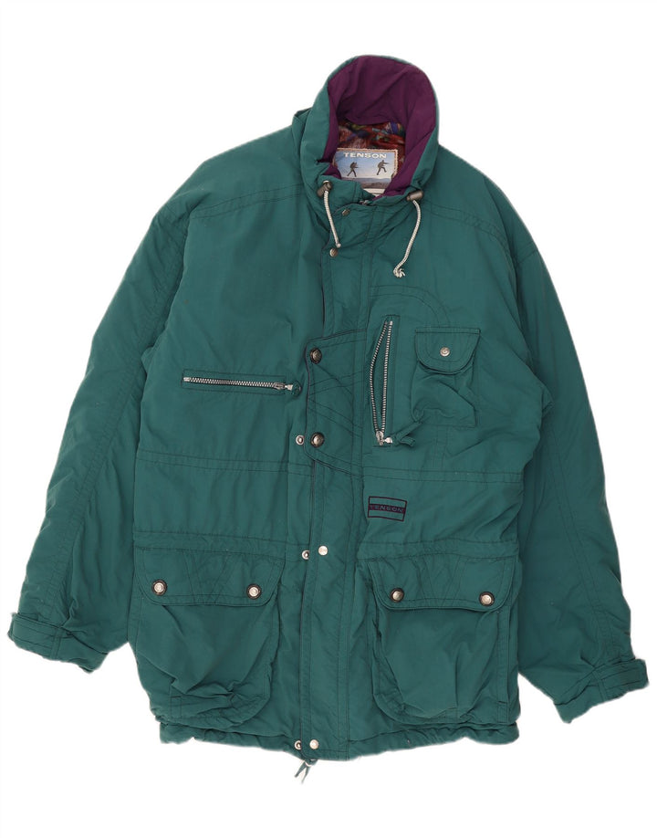 Мужская лыжная куртка Tenson UK 42 XL зеленая с капюшоном