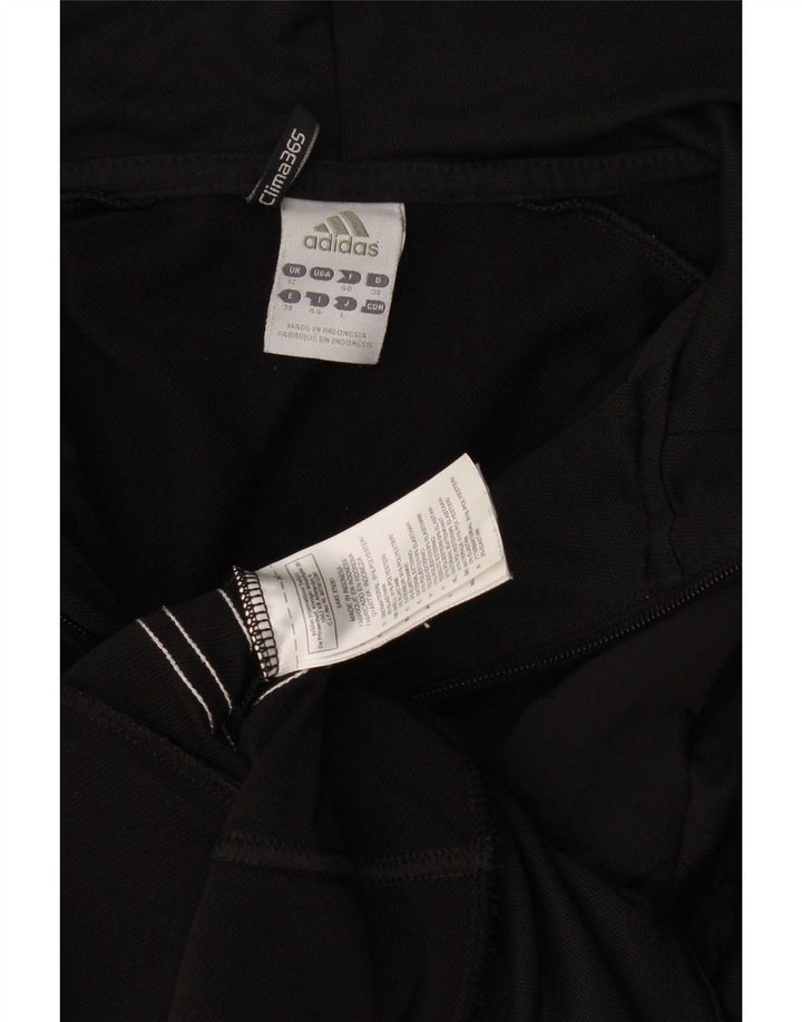 Женский свитер с капюшоном на молнии Adidas Clima 365 UK 12, средний черный, полиэстер