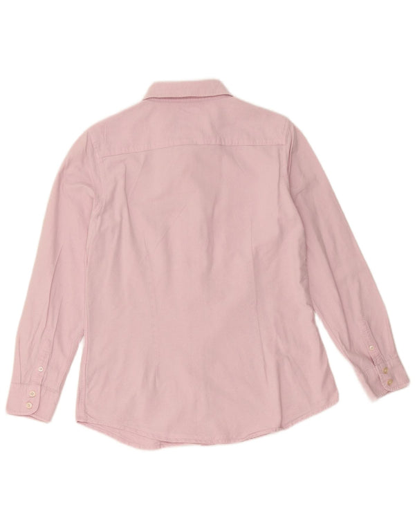 Женская рубашка Crew Clothing UK 12, хлопок среднего розового цвета