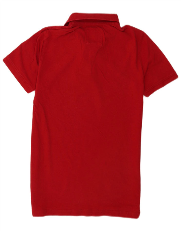 Crew Clothing Мужская рубашка-поло маленького красного цвета из хлопка