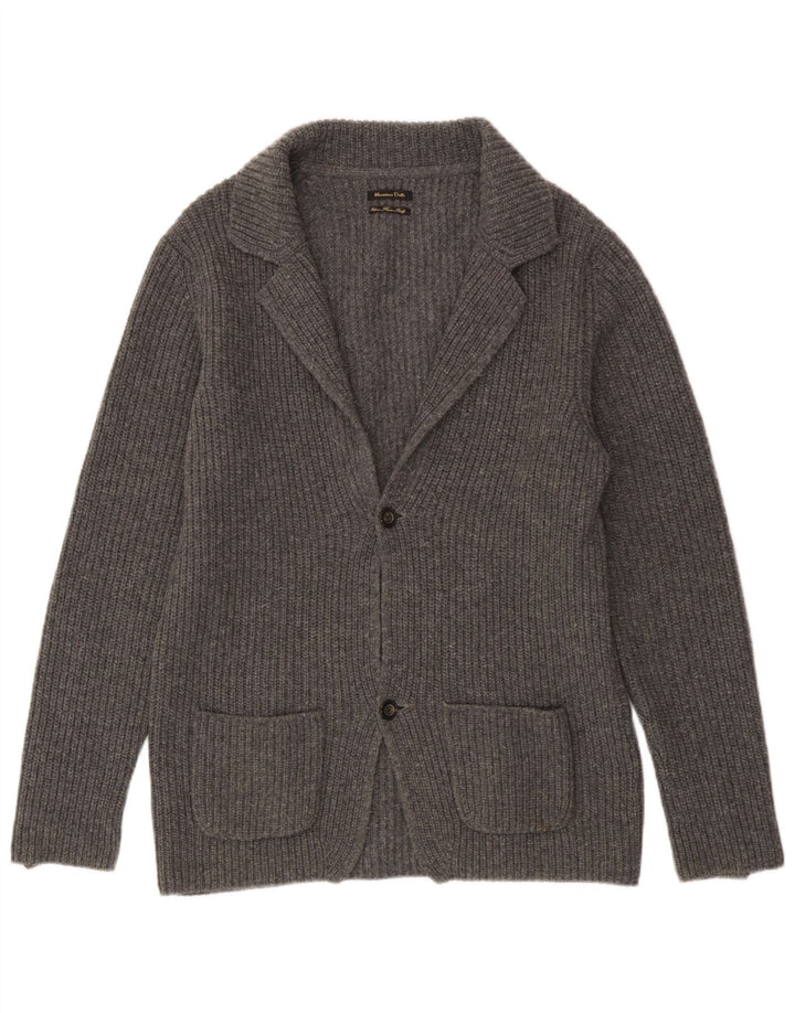 Мужской кардиган-свитер Massimo Dutti XL серый