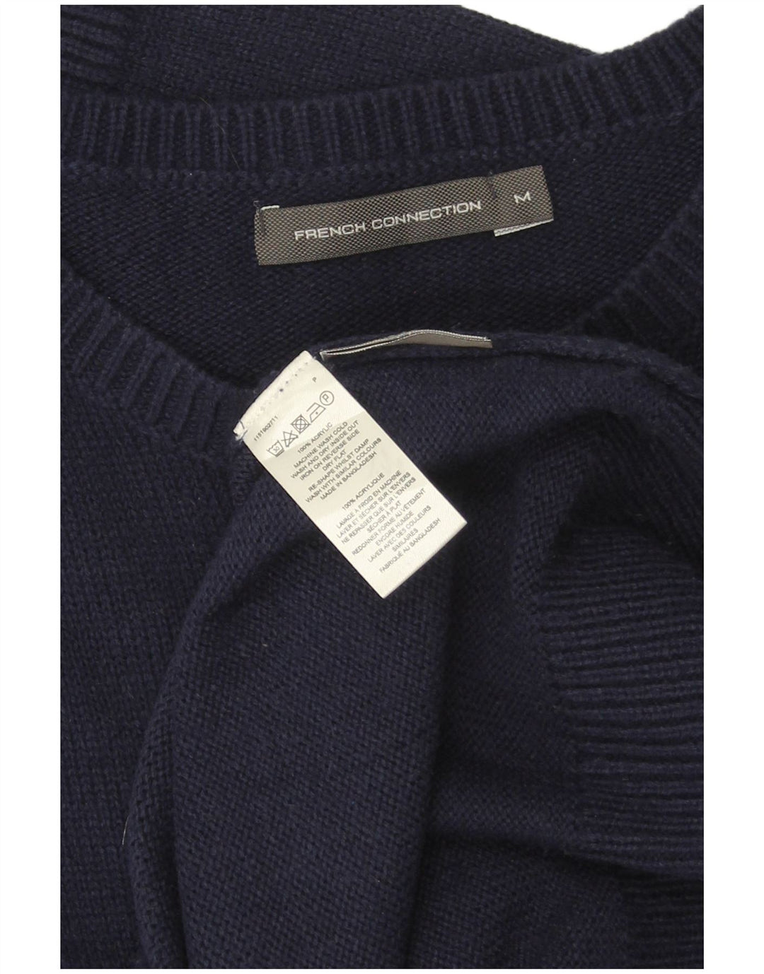 Мужской джемпер с круглым вырезом FRENCH CONNECTION, средний темно-синий Fair Isle