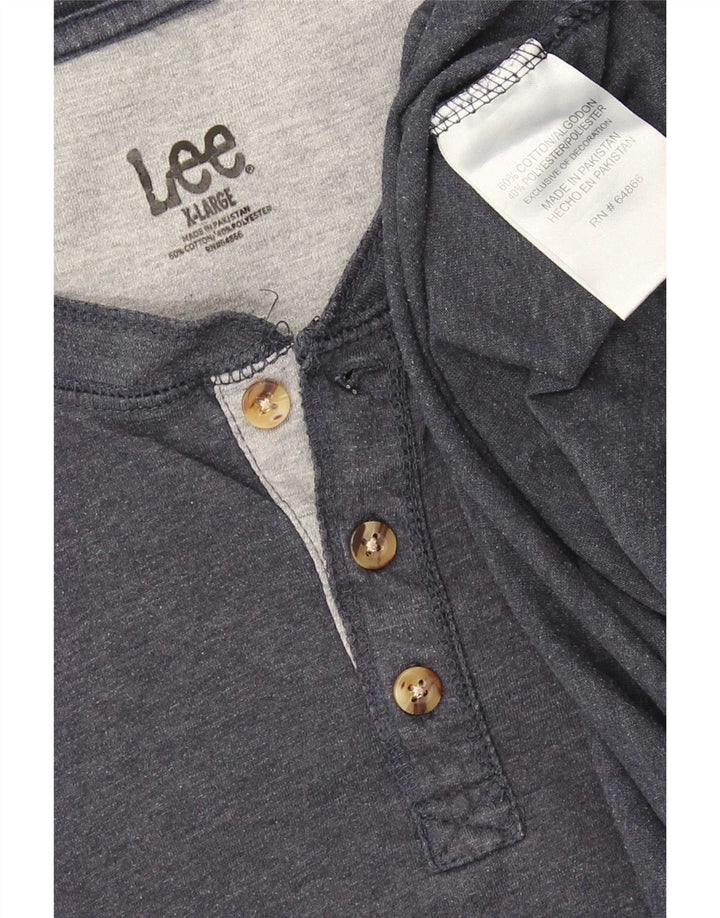 Lee Мужская футболка Top XL Серый хлопок