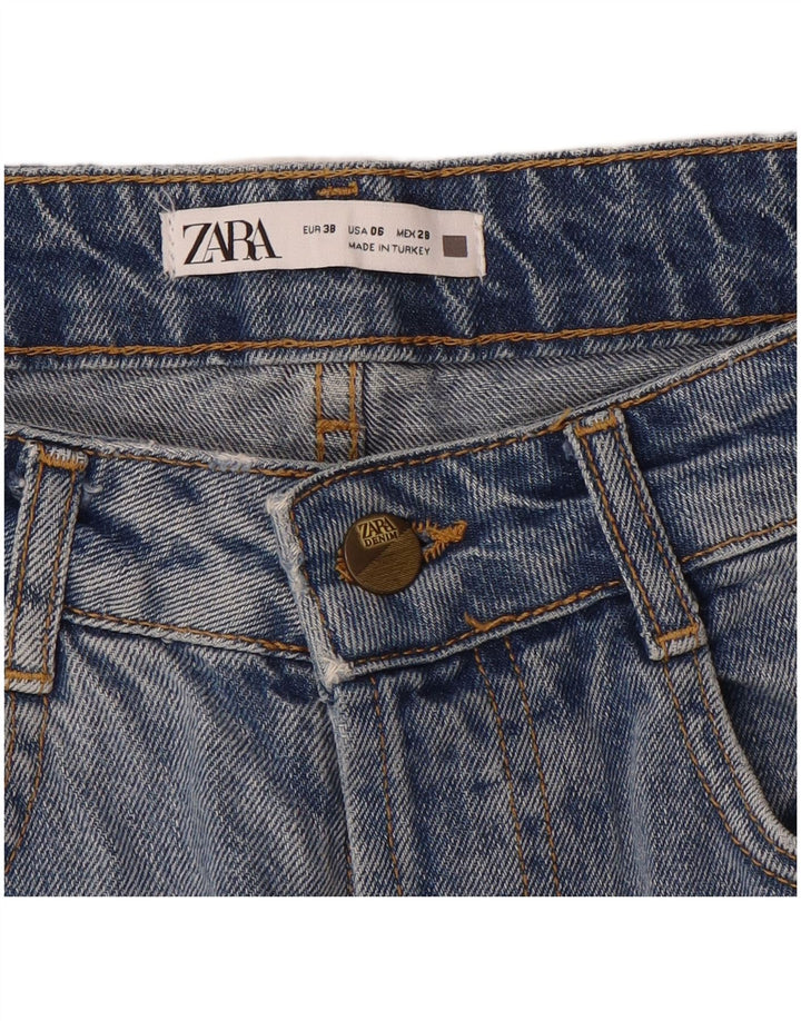 Женские джинсовые шорты Zara EU 38, маленькие W28, синие