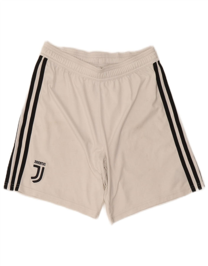 Мужские спортивные шорты Adidas Juventus, маленькие белые из полиэстера