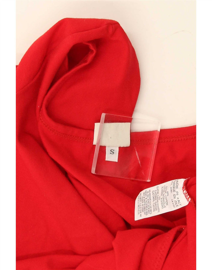 Женское боди Benetton UK 8, маленькое красное