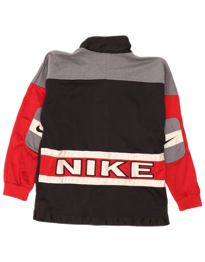 Спортивная куртка Nike для мальчиков с графическим рисунком, 12–13 лет, большая черная цветная блокировка