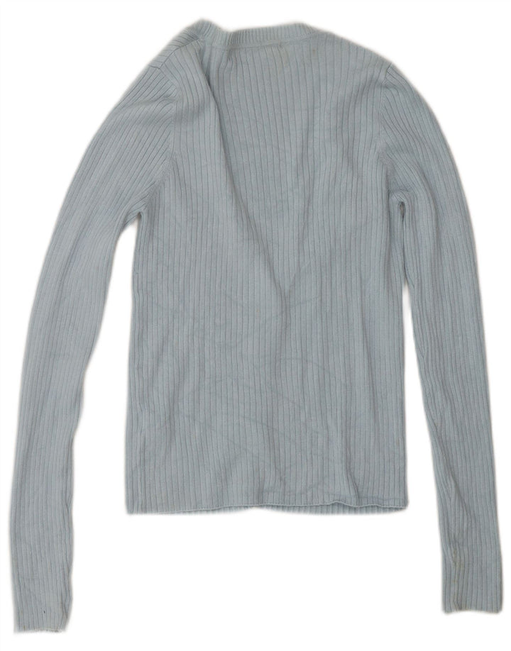Женский кардиган Zara UK 12, средний синий вискоза