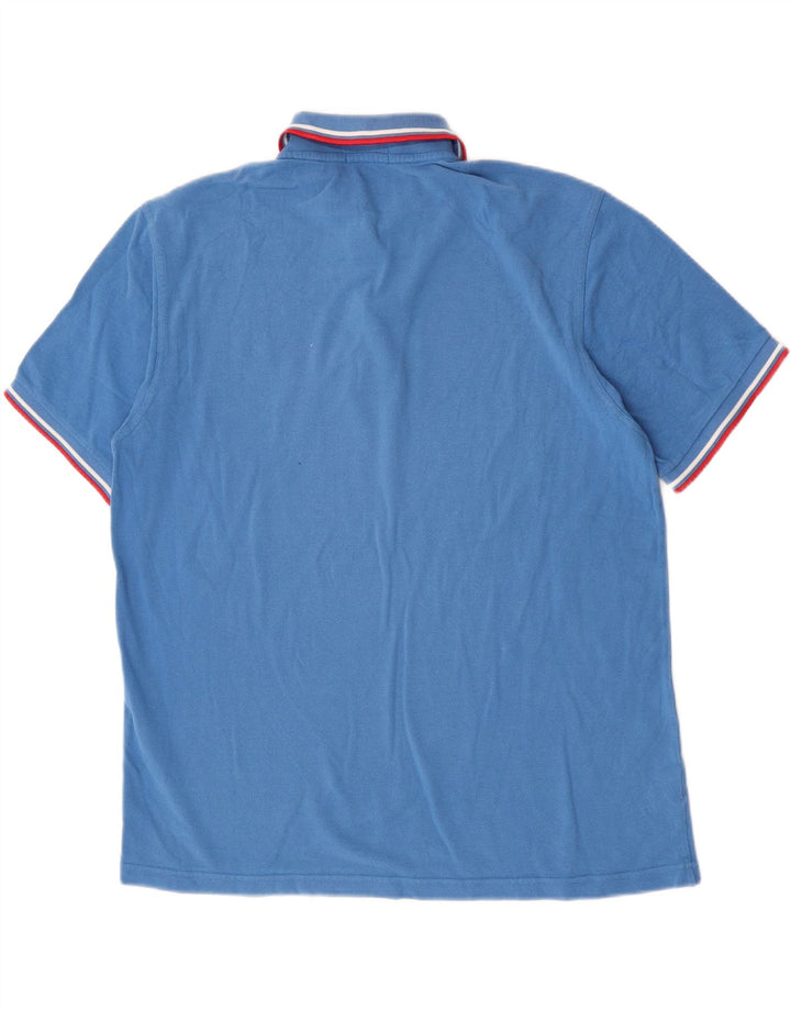 Мужская рубашка-поло Fred Perry XL, хлопковая синяя полоска
