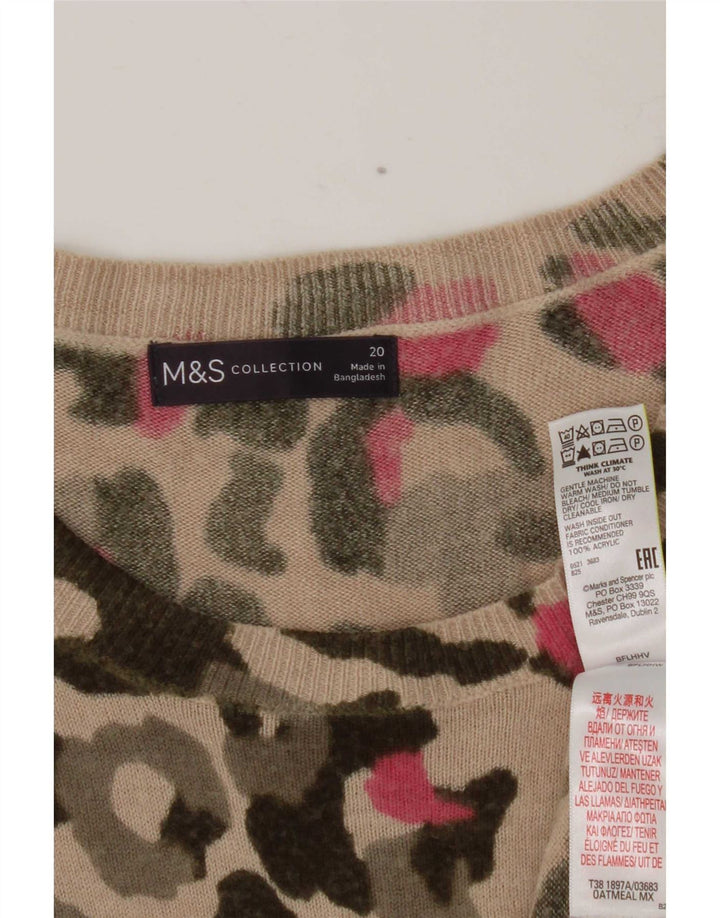 Женский джемпер с вырезом лодочкой Marks & Spencer, Великобритания 20, 2XL