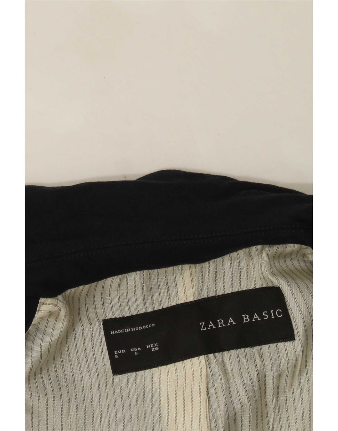 Женский пиджак Zara на 1 пуговице UK 10, маленький темно-синий