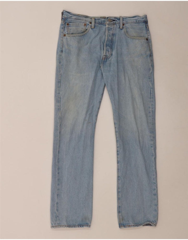 Мужские прямые джинсы Levi's 501 W32 L30 синие, хлопок
