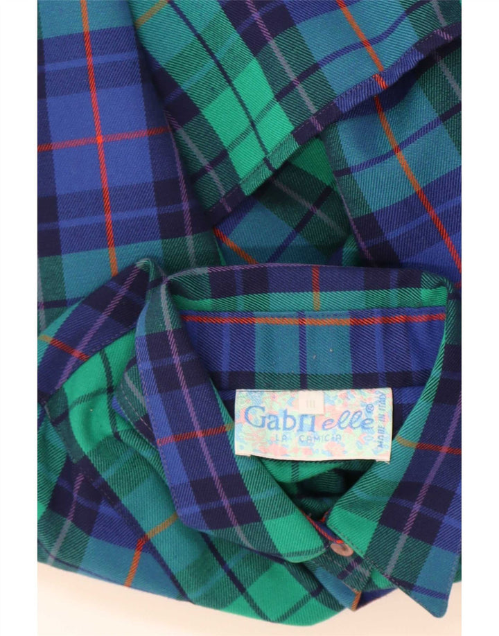 Женская фланелевая рубашка Gabri elle La Camicia UK 16, большая разноцветная клетка