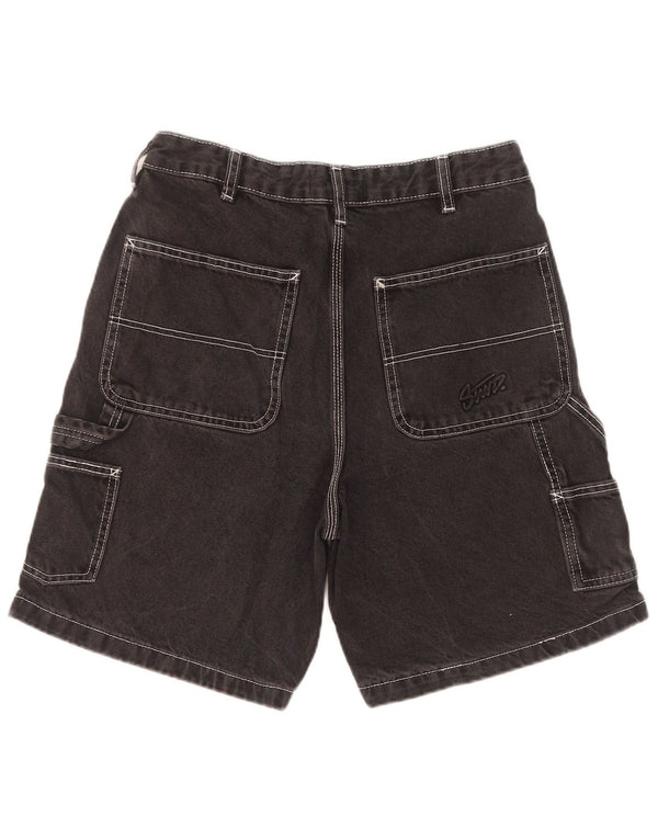 Мужские джинсовые шорты-карго Pull & Bear STWD EU 36, маленькие W29, черный хлопок