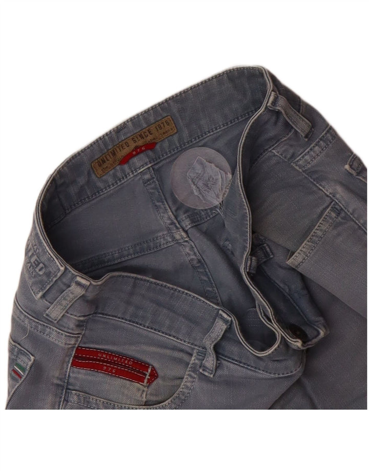 UNLIMITED Mens Straight Jeans W29 L28 Blue Cotton