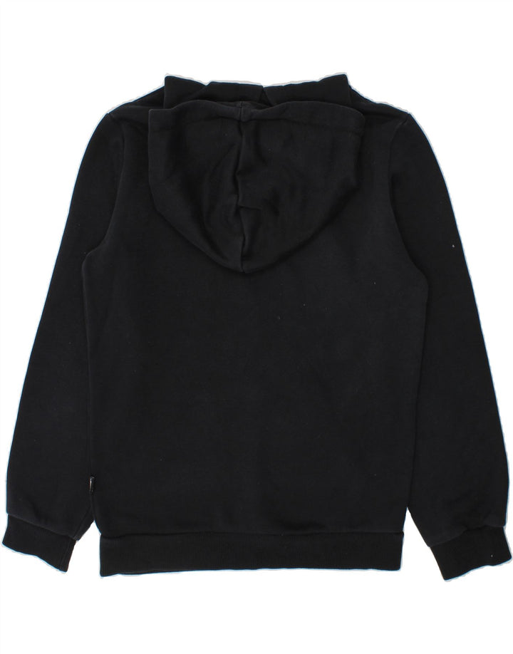 PUMA Boys Graphic Hoodie Jumper 9-10 Years Black Vintage Puma and Second-Hand Puma from Messina Hembry 