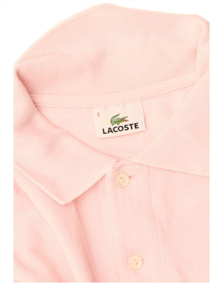 Мужская рубашка-поло Lacoste, размер 5, большая розовая