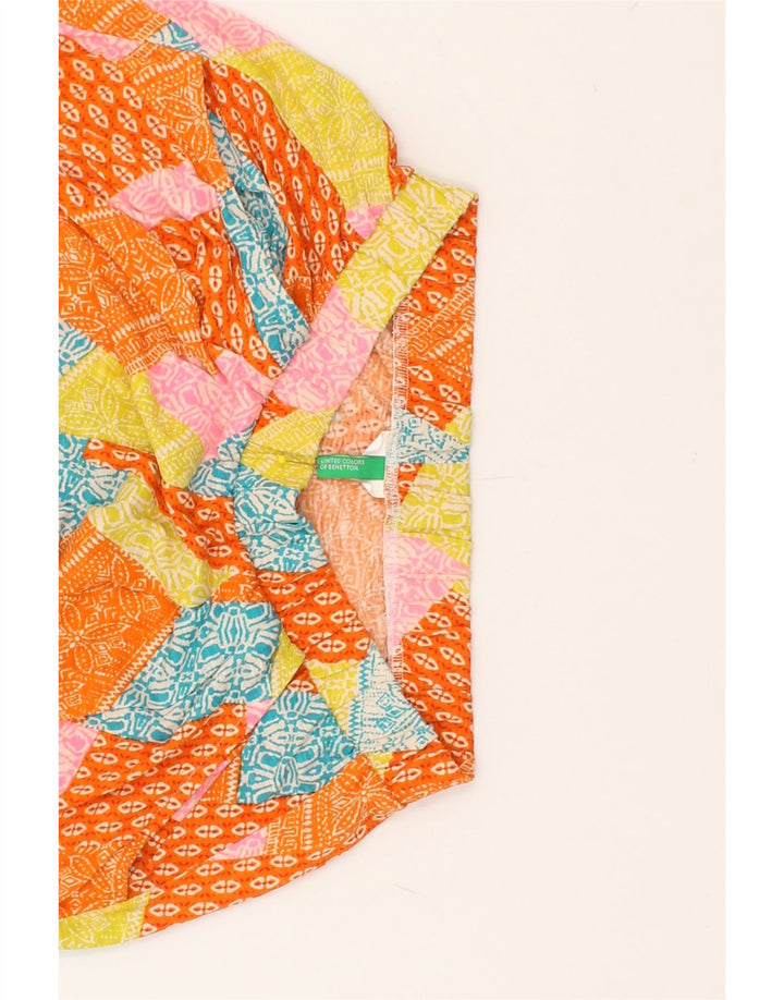 BENETTON Girls Casual Trousers 15-16 Years W28 L25  Orange Patchwork | Vintage Benetton | Thrift | Second-Hand Benetton | Used Clothing | Messina Hembry 