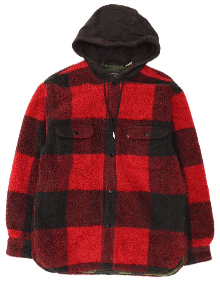 Мужская фланелевая рубашка Lumberjack с капюшоном Levi's, маленькая красная клетка