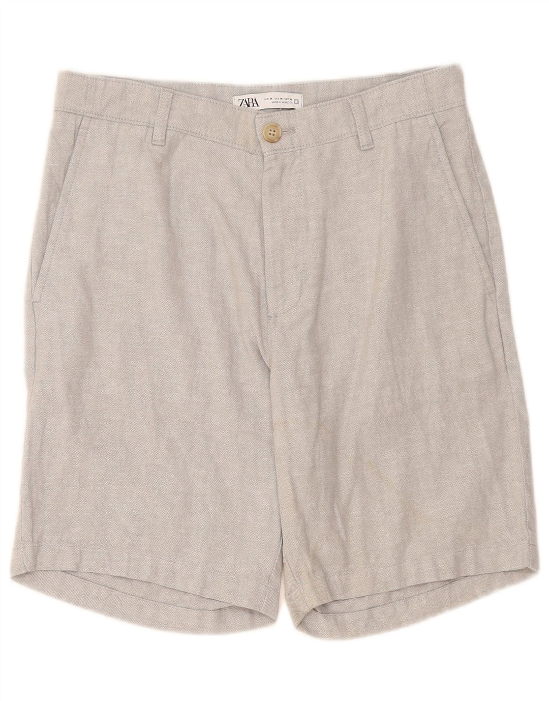 Мужские шорты чинос Zara EU 38 Small W30 Серый лен