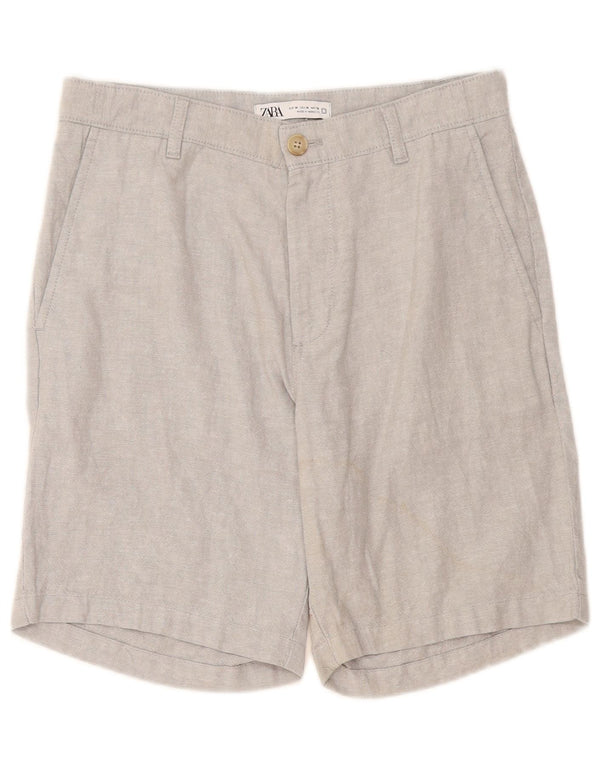 Мужские шорты чинос Zara EU 38 Small W30 Серый лен