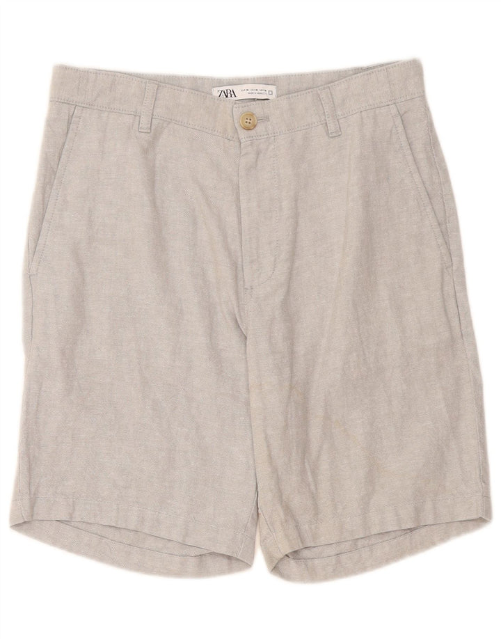 Мужские шорты чинос Zara EU 38 Small W30 Серый лен