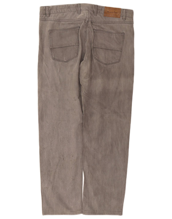 Massimo Dutti Мужские повседневные брюки Slim Fit EU 44 Large W34 L28 Серый хлопок