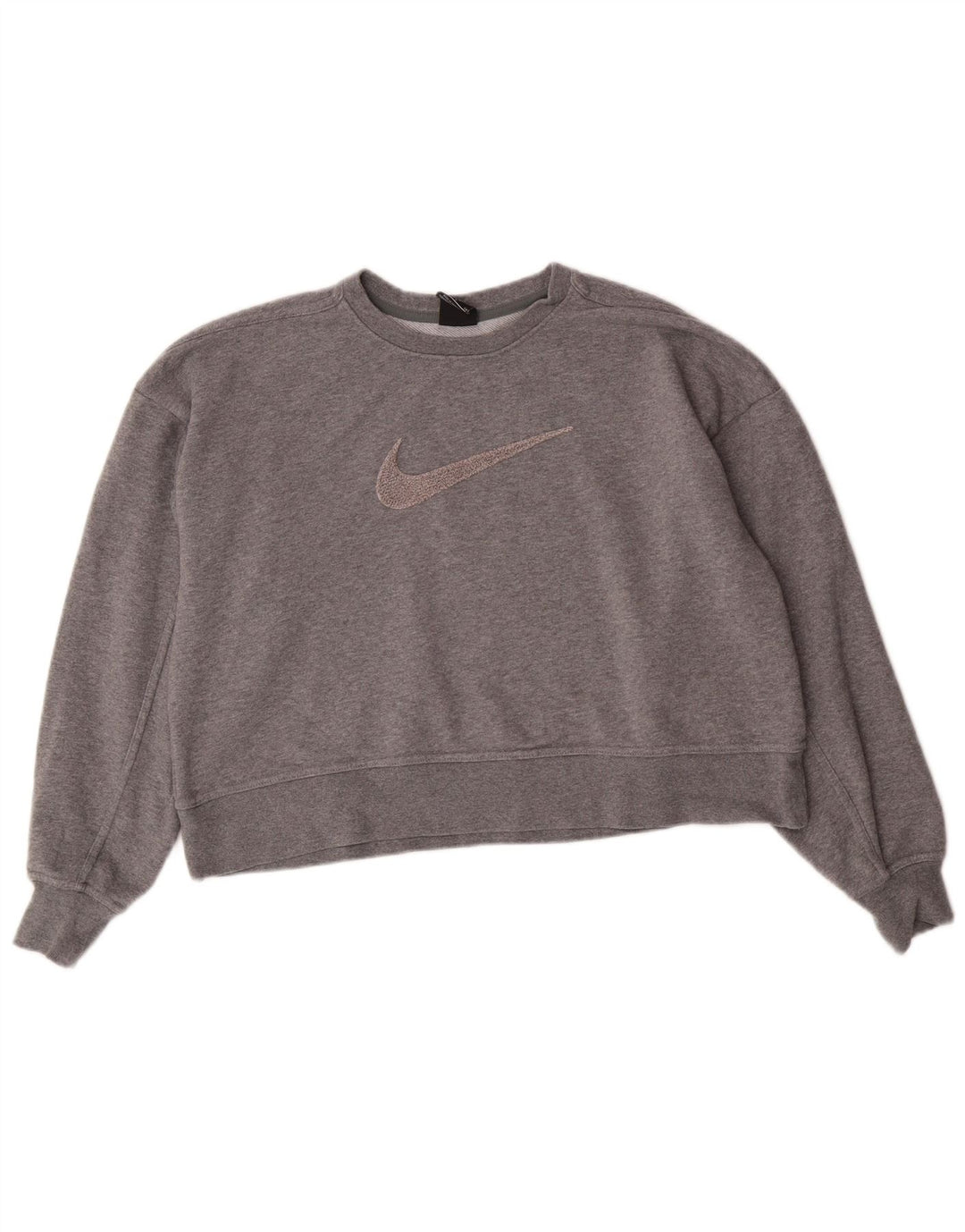 Женский джемпер большого размера с рисунком Nike Dri Fit UK 10, маленький серый