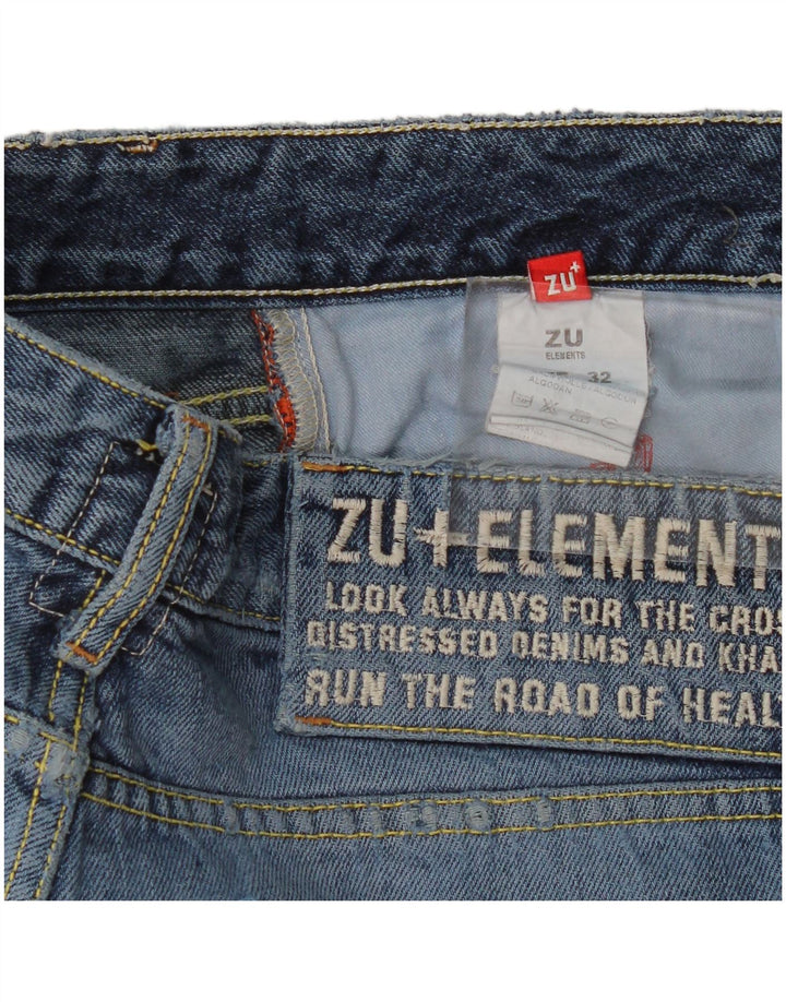 Женские прямые джинсы Zu Elements W32 L35, синий хлопок