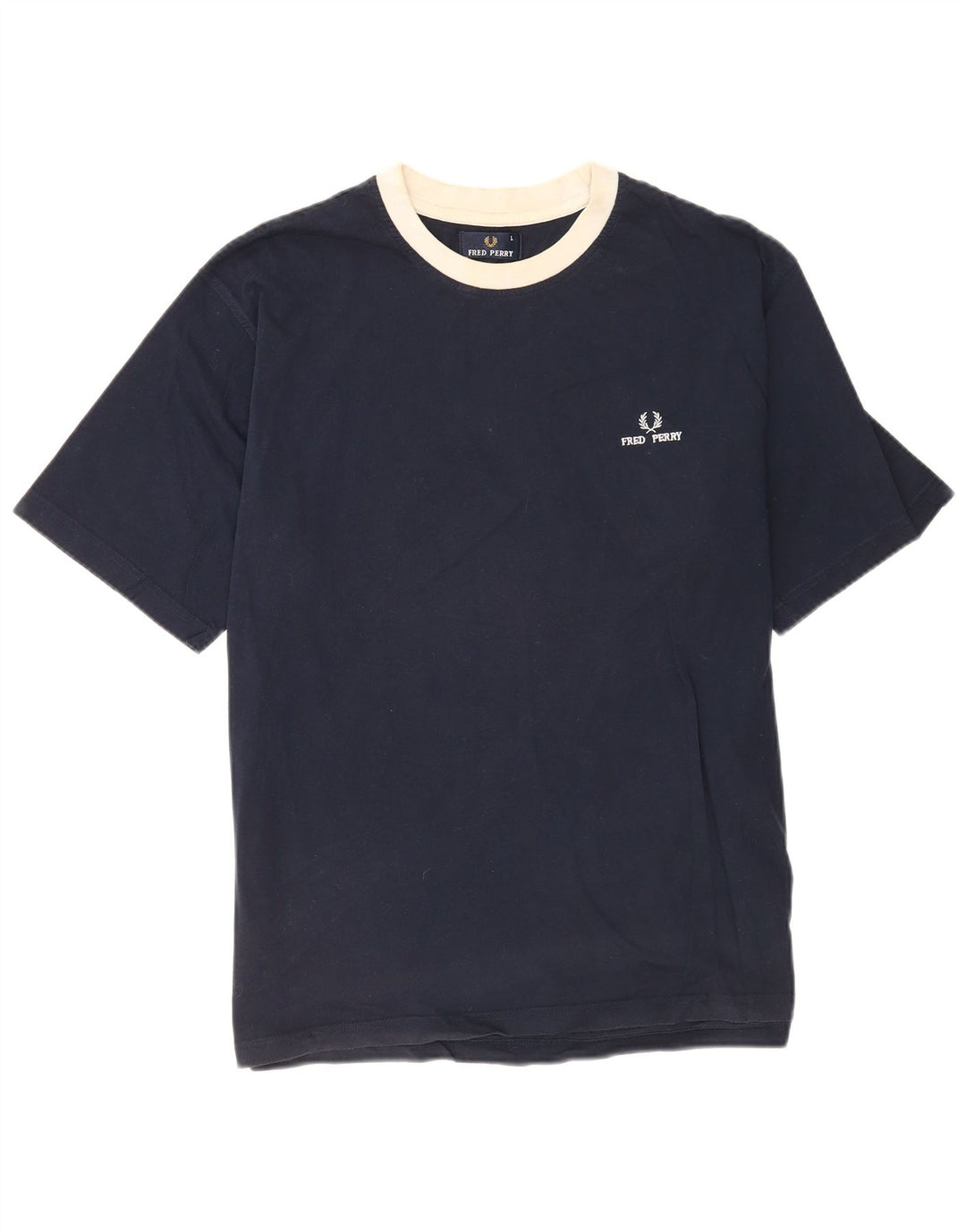 Мужская футболка Fred Perry, большой темно-синий хлопок