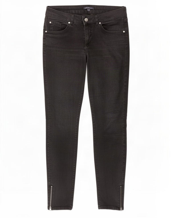 Женские джинсы скинни Marks & Spencer UK 10, маленькие W28 L26, черный хлопок