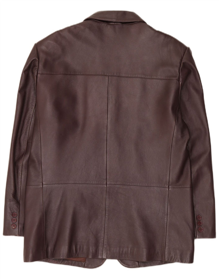 Мужской кожаный пиджак Route 66 на 3 пуговицах, Великобритания, 42 XL, коричневый кожаный