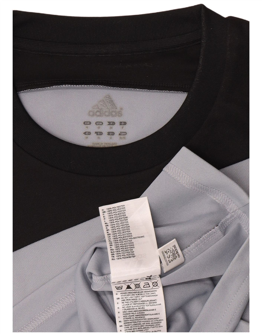 Мужская футболка Adidas Climalite с рисунком, верх среднего серого цвета, полиэстер с цветными блоками