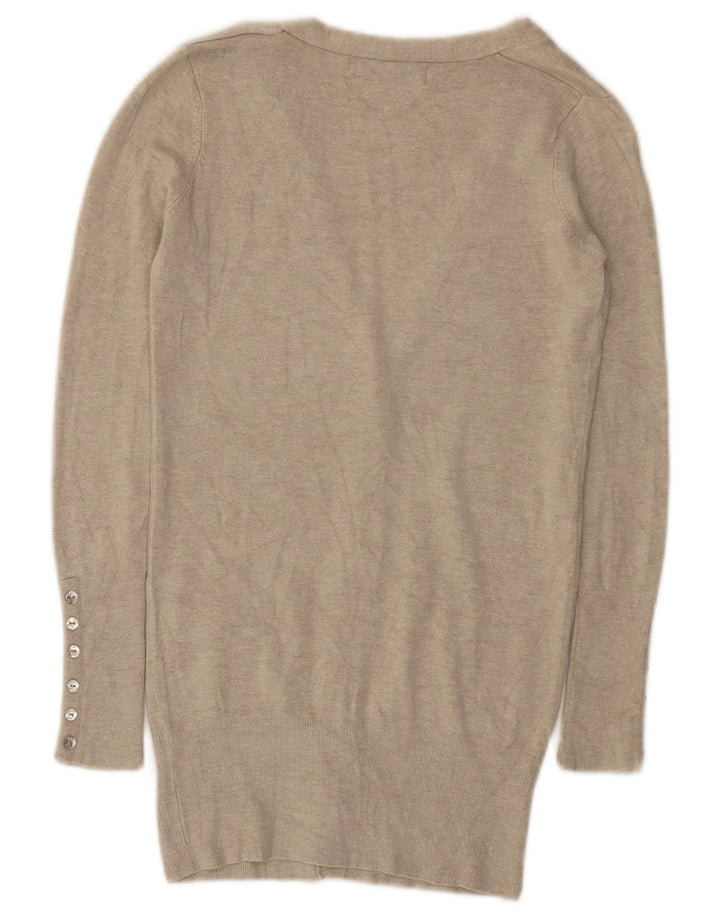 Женский кардиган Zara UK 8, маленький бежевый вискоза