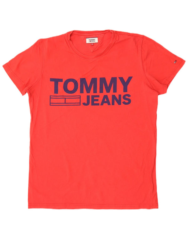 Tommy Hilfiger Мужская футболка с рисунком Top XL Красный