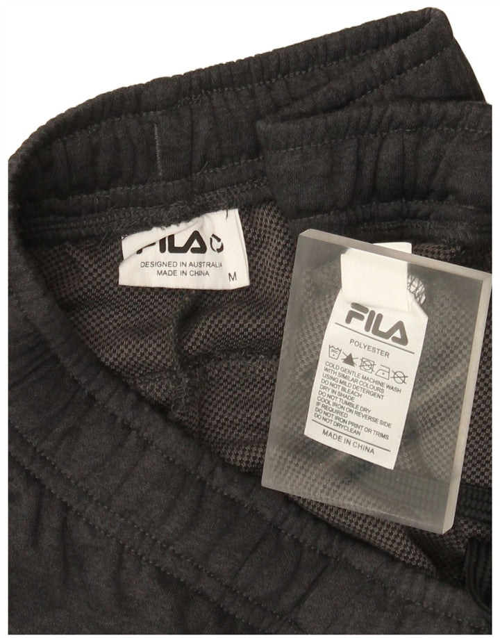 Fila Мужские спортивные брюки из полиэстера среднего серого цвета