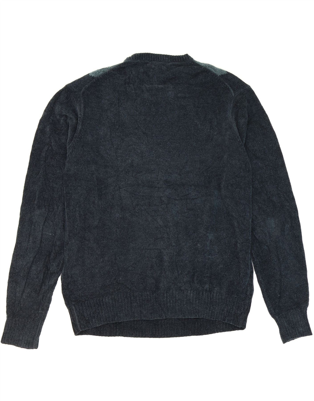 DOCKERS Mens Crew Neck Jumper Sweater Large Navy Blue Argyle/Diamond Vintage Dockers and Second-Hand Dockers from Messina Hembry 