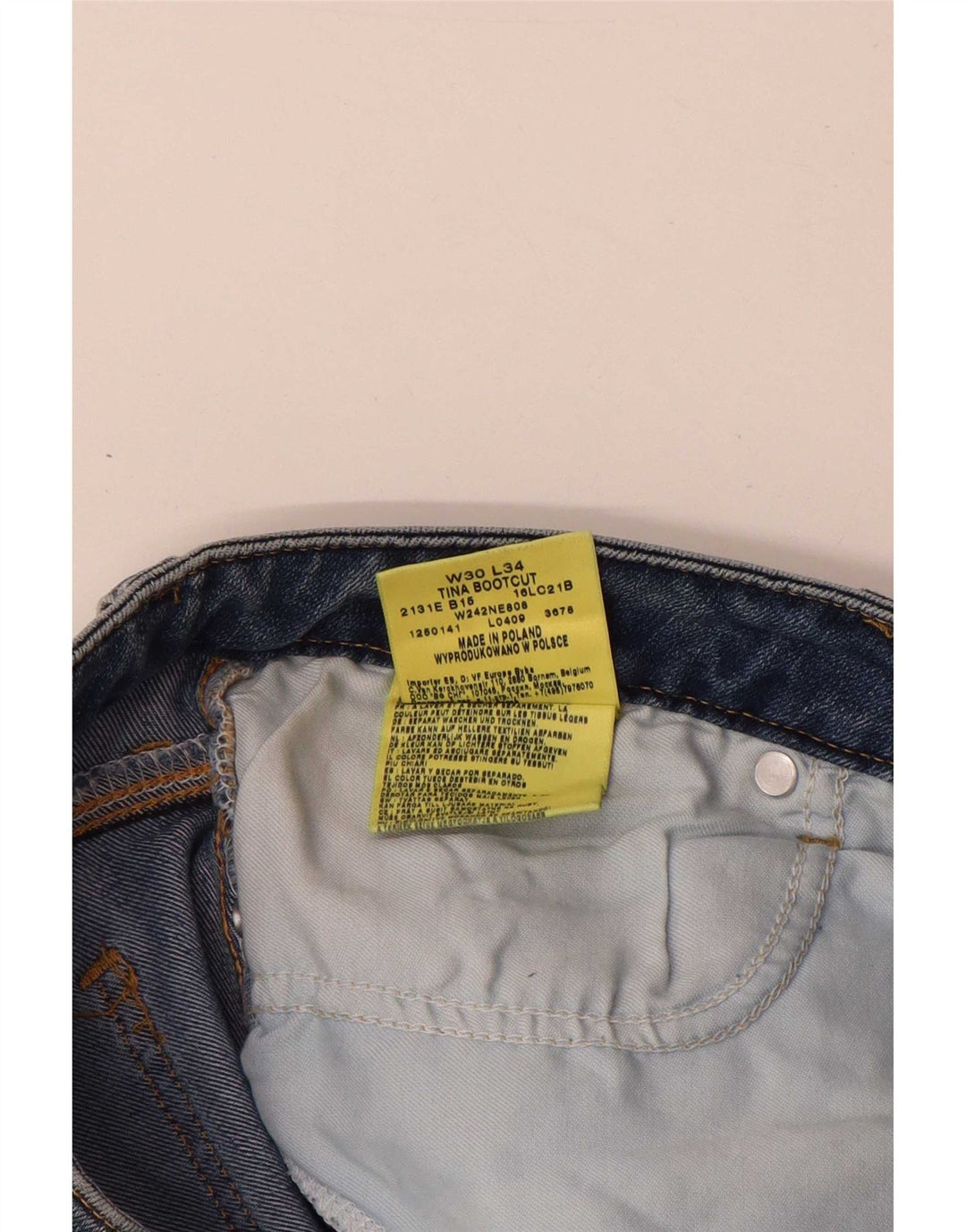 Женские джинсы Wrangler Tina Bootcut W30 L34 синие, хлопок