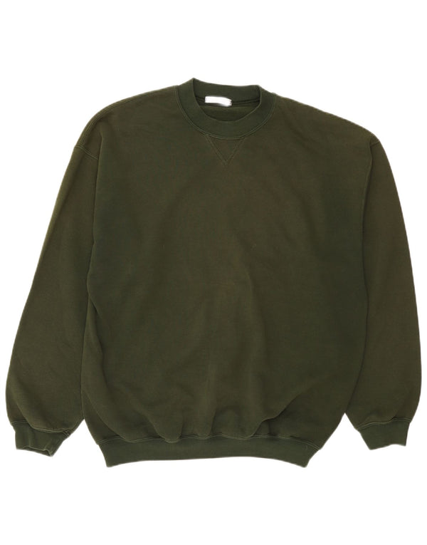 Marks & Spencer Mens Sweatshirt Jumper Medium Khaki Cotton