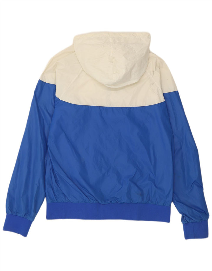 Женская дождевик с капюшоном Carhartt UK 14, средний синий, нейлон с цветными блоками