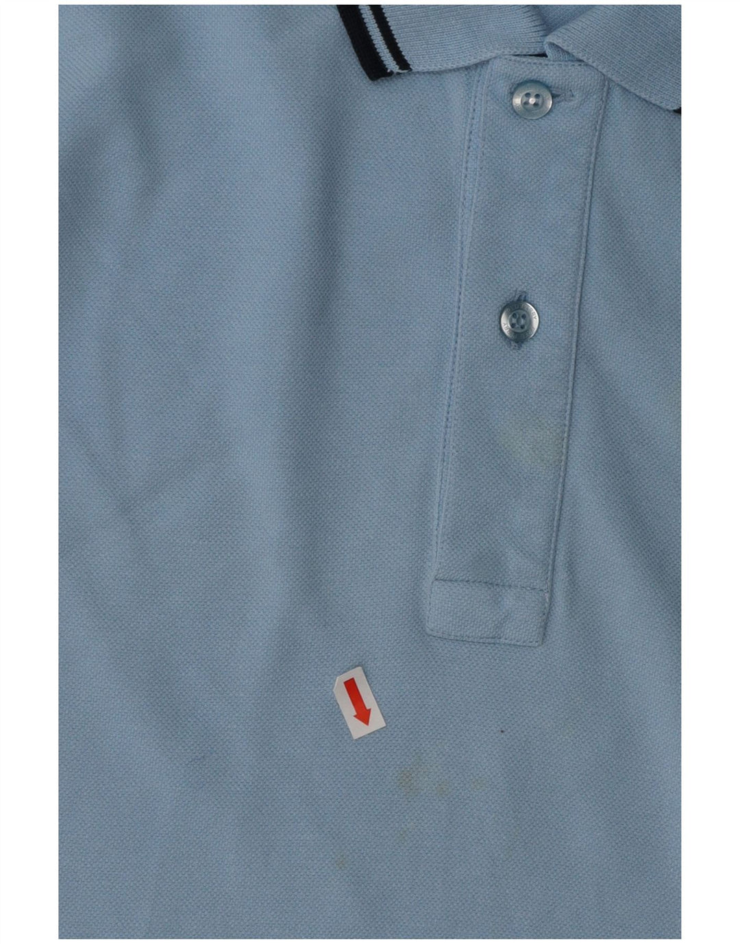 Мужская рубашка-поло FRED PERRY, хлопок среднего синего цвета