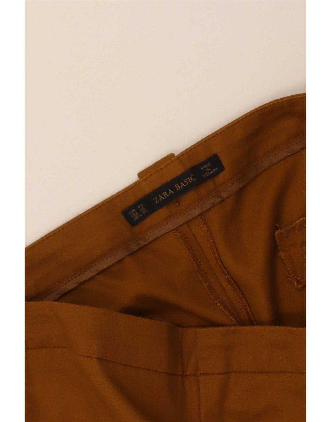Женские узкие брюки-чиносы Zara EU 40 Medium W30 L28 Коричневые