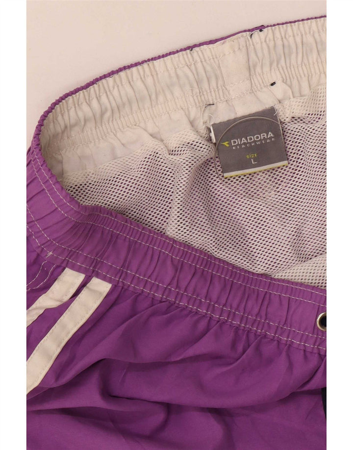 Мужские шорты для плавания Diadora, большие, фиолетовые, полиэстер