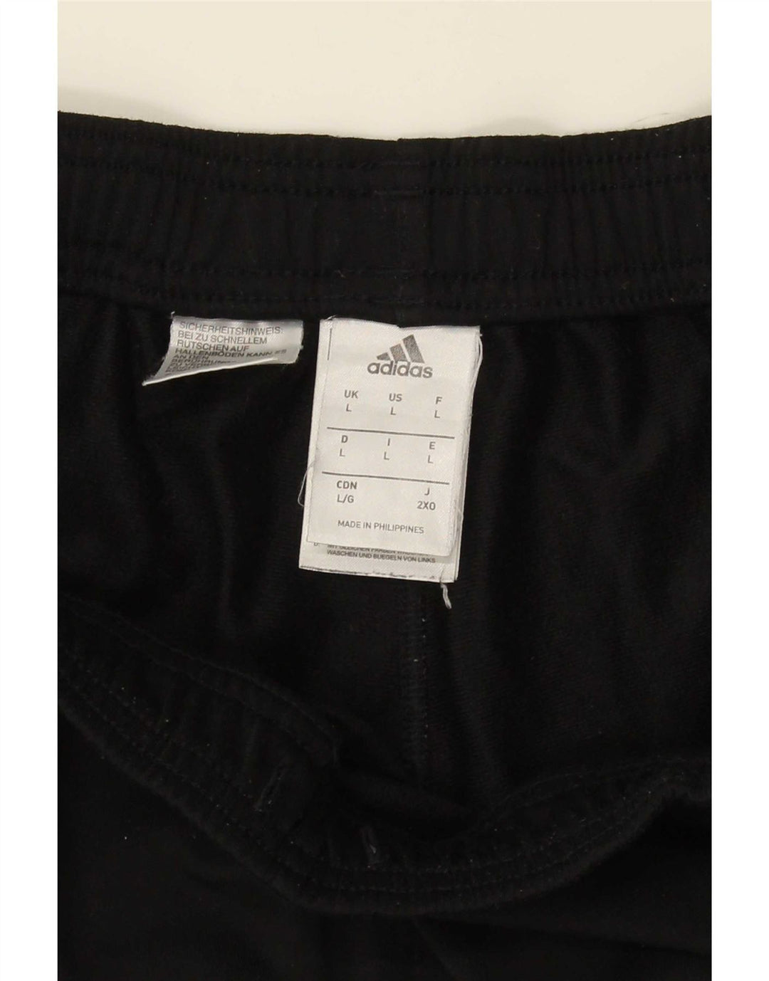 Мужские спортивные брюки Adidas, большие черные из полиэстера