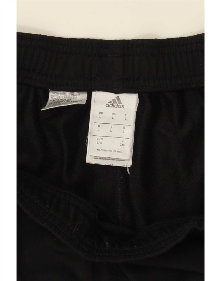 Мужские спортивные брюки Adidas, большие черные из полиэстера