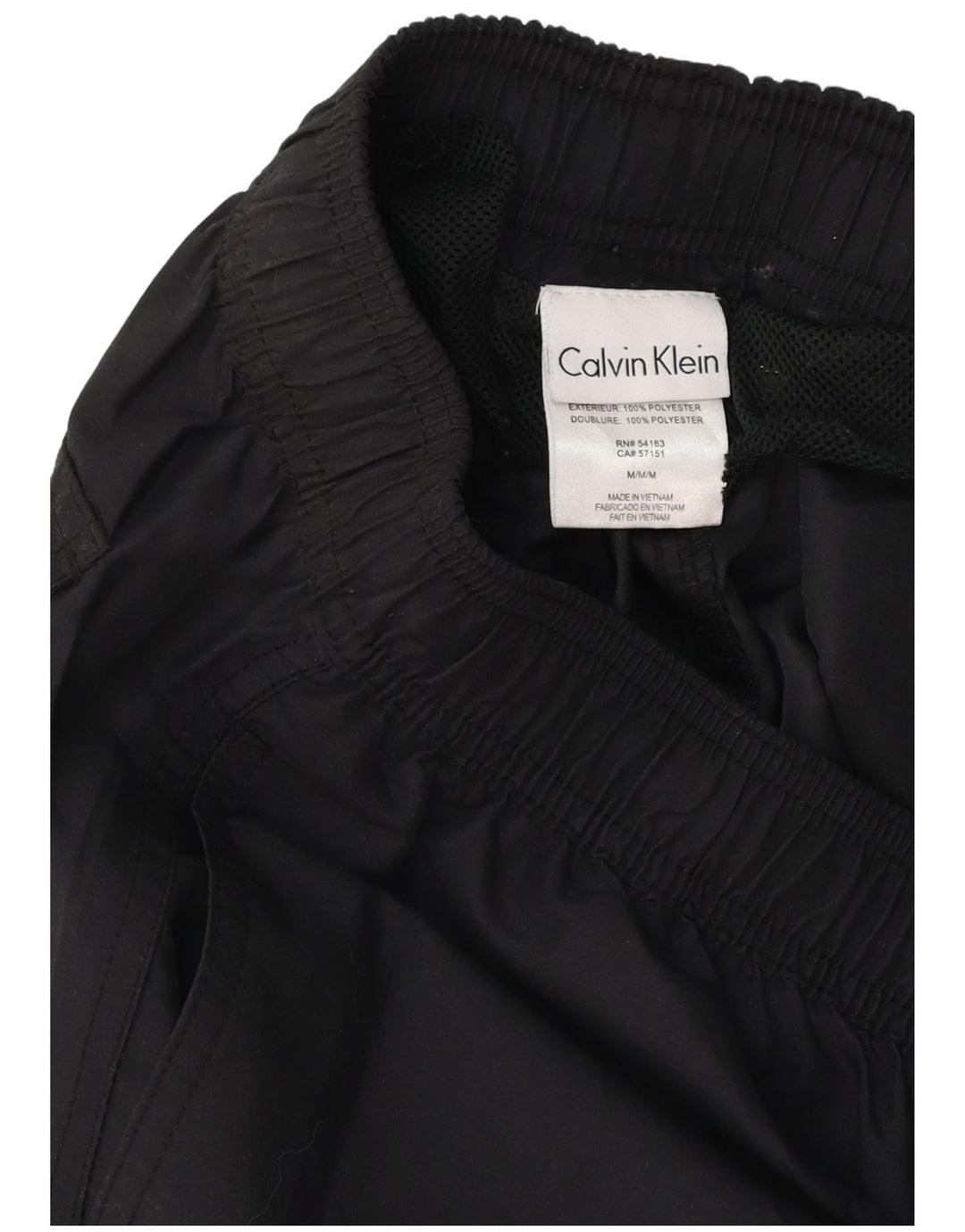 Мужские шорты для плавания с рисунком Calvin Klein, средний черный, полиэстер