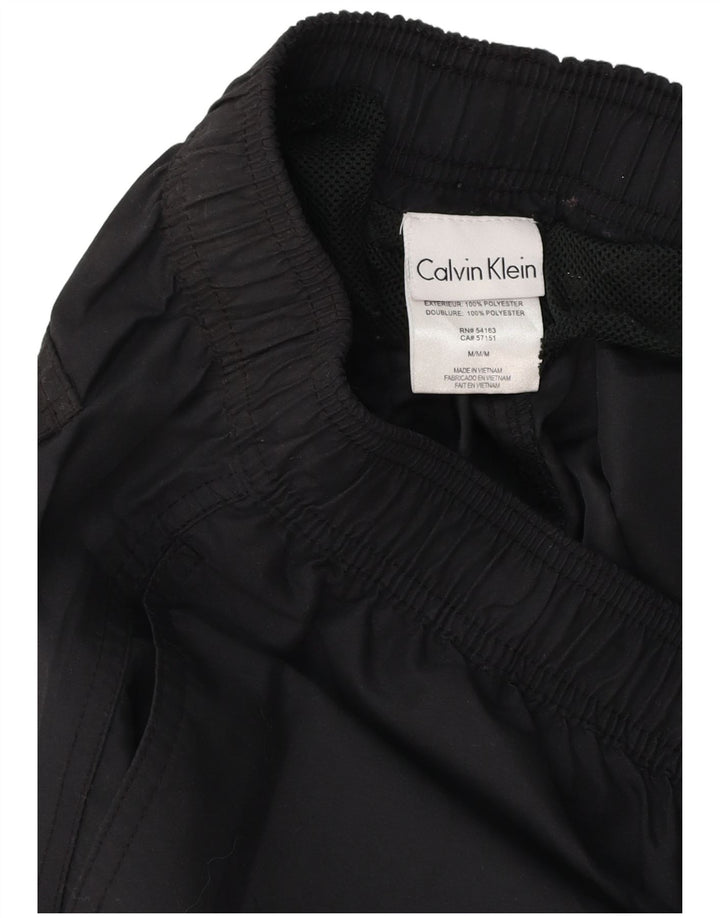 Мужские шорты для плавания с рисунком Calvin Klein, средний черный, полиэстер