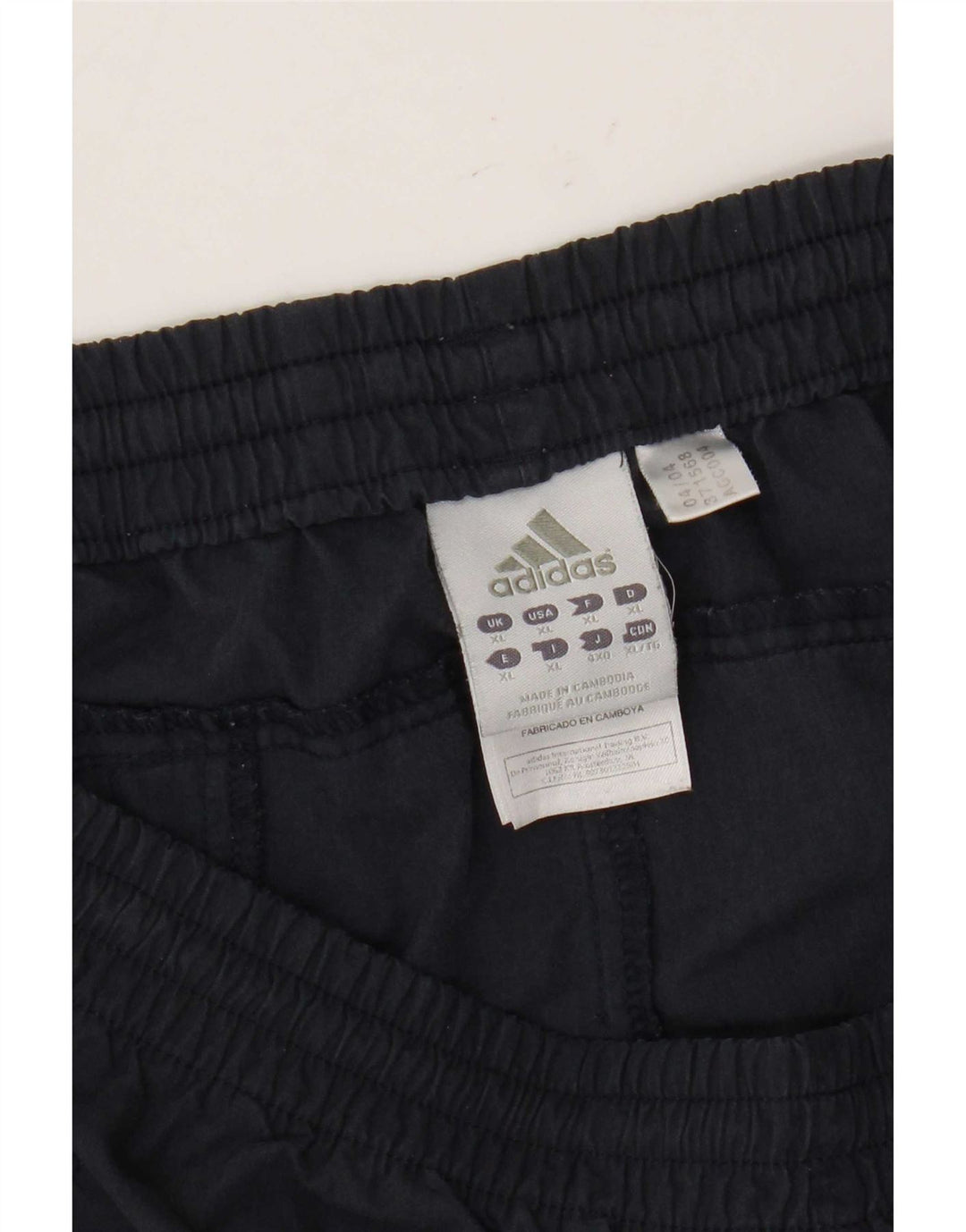 Мужские спортивные брюки-капри Adidas XL темно-синие из полиэстера